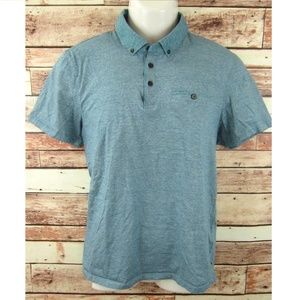 Ted Baker London Mens Polo Shirt Size 5 Large Blue OFFERS WELCOME